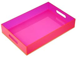 rymd Deko Tablett, 25x38 cm, pink, modern, bruchsicher