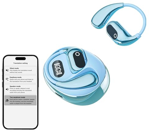 Écouteurs Bluetooth sans fil avec traduction en temps réel pour iPhone et Android