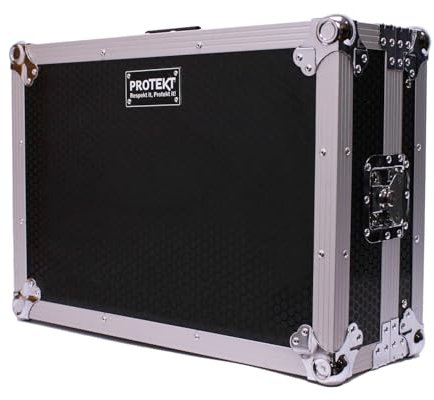 Protekt DJ-Koffer für Hercules Inpulse 500 Plus Series, Schwarz, 665 x 495 x 230 mm, mit Laptop Shelf