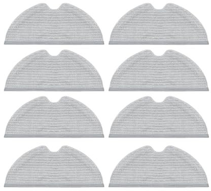 FBHFBHS Accesorio for aspiradora Robot con depósito de Agua y Trapo, Compatible con Dreame D9/D9 MAX/D9 Pro/L10 Pro(8pcs Mop Cloth)