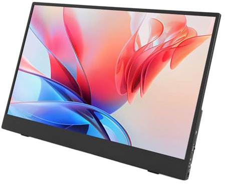 4K Laptop External Display 13.3in Portable Monitor IPS Screen 3840x2160 Resolution 400 Nits Brightness SRGB HDR FreeSync USB C with Built-in Speakers (UK Plug)