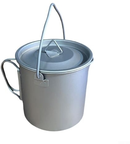 Leichter und kompakter 750 ml Eagle's Beak Ti Becher mit Deckel für alle Ihre Abenteuer