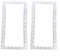 Lot de 2 joints d'étanchéité en silicone pour skimmer Hayward Dyna-Skim SPX1091GW SP1091WM