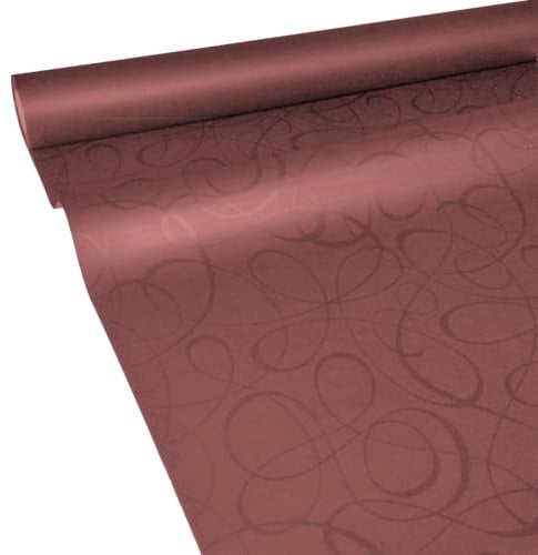 JUNOPAX Papiertischdecke 50m x 1,15m Loop weinrot