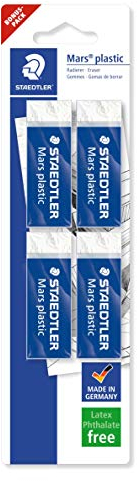Staedtler 526 50 Mars plastic Radiergummi, 4 Stück