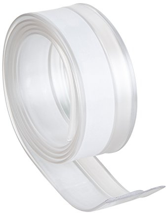 Türboden Dichtung Luftzugstopper, transparent, selbstklebend (Türdichtschiene gegen Zugluft für normale Böden)
