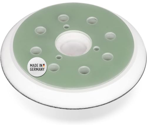 DFS Schleifteller 125mm Klett kompatibel mit MAKITA Exzenterschleifer BO5031, M9204, BO5021, BO5041 als Makita Ersatzteile, Stützteller, Kletthaftteller - SOFT/WEICH