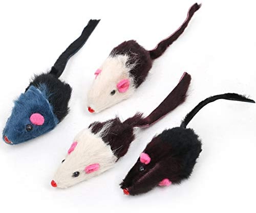 DIGIFLEX Rattling Catnip Mice x 4 - Cat Toys