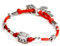 Mizze Made for Luck Bracelet Kabbale sur cordon rouge, Breloque cubique avec 72 noms de dieu