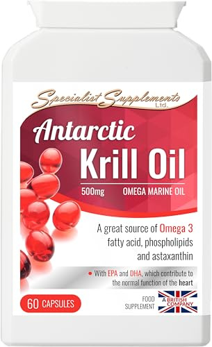 Specialist Supplements Antarctic Krill Oil, 60 Gel Capsules