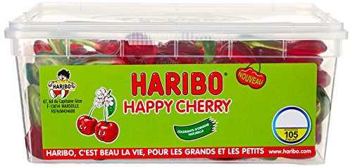 Haribo Bonbon Gélifié Happy Cherry x 105 Pièces 0,924 kg