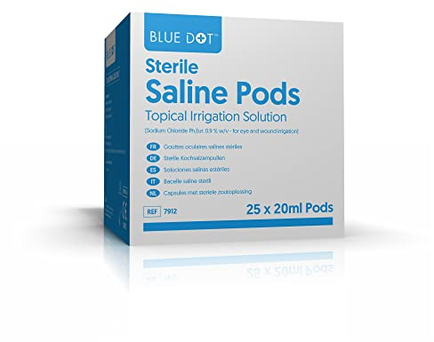 Blue Dot Eye Wash Pods, Pack of 25