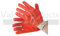 Red PVC Coated Work Gloves - 12 Pairs