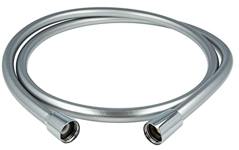 tecuro PREMIUM Brauseschlauch 2,50 m, einseitig verdrehsicher, silberglatt, Innenschlauch (Inliner) geprüft nacht KTW-A und DVGW W-270