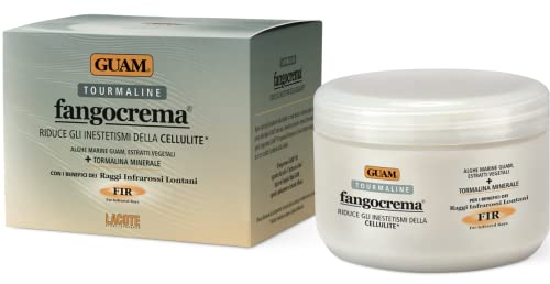 Guam, Fangocrema Tourmalinee FIR, gegen Cellulite Unvollkommenheiten mit schwarzer Tourmalinee für die Vorteile der Fernen Infrarotstrahlen, Made in Italy, 300 ml Packung