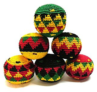 Mia Jewel Shop - Kick Ball Footbags for Adults | Assorted Juggling Balls | Punching Bag | Foot Bag Kick Sack | Handmade Gift Set (24 Pieces)
