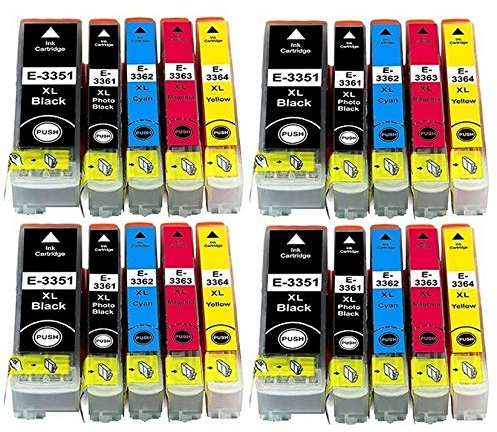 Patronenprofis 20 XL-Druckerpatronen kompatibel mit Epson T33 XL für Expression Premium XP-530, XP-540, XP-630, XP-635, XP-640, XP-645, XP-830, XP-900, XP-7100
