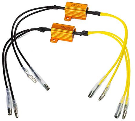 2 Stück Leistungswiderstand Lastwiderstand Widerstand Motorrad Led 25W