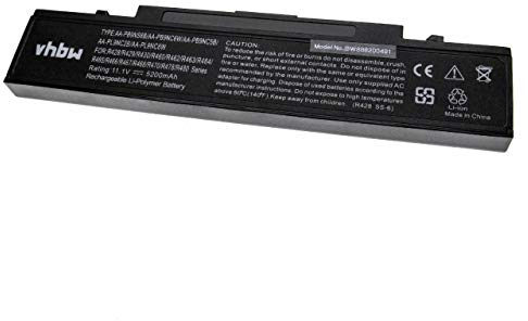vhbw Akku kompatibel mit Samsung R710 FA01, R710 FS01, R710 XE2V 7350, R718, R728, R720, R730 Notebook (5200 mAh, 11,1 V, Li-Ion)