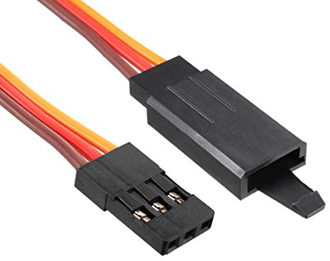 sourcing map 10Stk. 6 Zoll 15cm 3 Stift Servo Verlängerungskabel Drahtstecker zu Buchse für RC Futaba JR Lock Typ