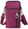 Travel Moblie Phone Shoulder Pouch Crossbody Bag for Samsung Galaxy S23 Ultra S23+ A06, A05, A05s A13 A14 A04 A04s M13 M33 iPhone 11 Pro Max XS Max OnePlus 13 12 11 10 Pro (Purple)