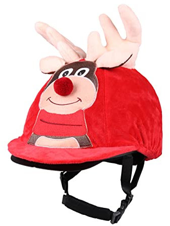 Reithelmüberzug Reithelmabdeckung Weihnachten Rudolf und Elf ARBO-INOX® (Rudolf)