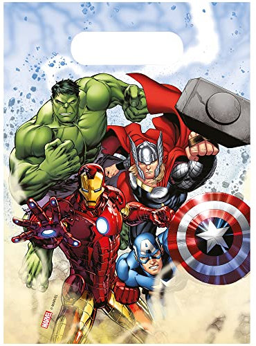 Procos 6 Geschenktüten Avengers - Mehrfarbig