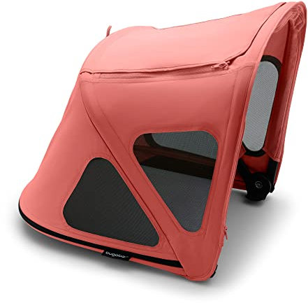 Bugaboo Capota ventilada Fox 3 y Cameleon (no compatible con Fox 5), extensible para una protección adicional y una protección solar óptima, repelente al agua, Sunrise Red