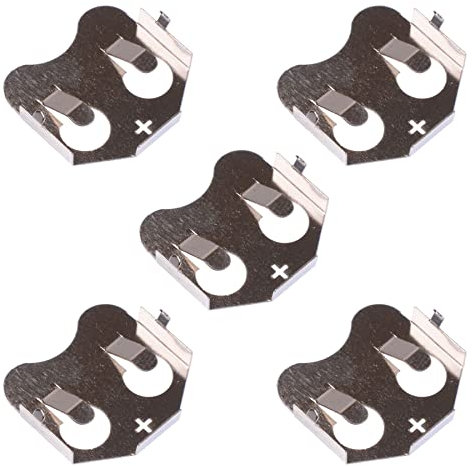 CR2032 Knopfzellen-Halterkontakt, Durchgangsloch, 5 Stück