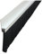 Door Gate Bottom Brush Sealing Draught Excluder Strip Dust Sweep Stopper with Aluminium Plate & Polypropylene Bristles for Weather Stripping Air & Sound Proof (White - Pack of 1)
