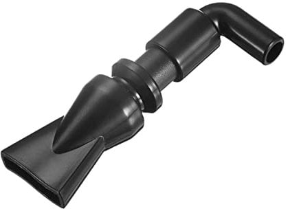 sourcing map Aquarium Nozzle Plastic Pump Nozzles Water Outlet Return Pipe Plumbing Fitting Black 8mm/0.31 OD 1Pcs