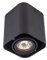 LED Aufbauleuchte, LED Aufbauspot, Aufbaustrahler GU10, Aluminium Schwarz Eckig Schwenkbar 90mm x 100mm