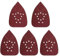 50 Pieces Mouse Sander Pads, 12 Holes Hook and Loop Sander Pads, 60/80/120/180/220 Grit for Precise Detail Sanding, Mouse Sander Pads for Black and Decker Detail Palm Sander
