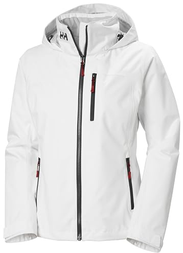 Helly Hansen Women's W Crew Hooded Midl Jacket 2.0, White, L
