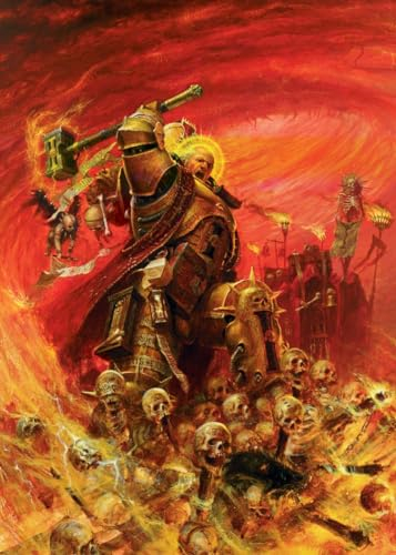 Displate Offiziell Warhammer MetallPoster Magnetische Befestigung Inklusive Lizenziert Bilder Hochwertiges Poster Warhammer 40,000 Art Daemonhunters Poster 67.5 cm x 48 cm