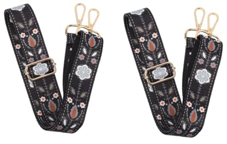 VICASKY 2pcs Adjustable Banjo Cradle Strap Vintage Guitar Shoulder Belt for Acoustic Instruments