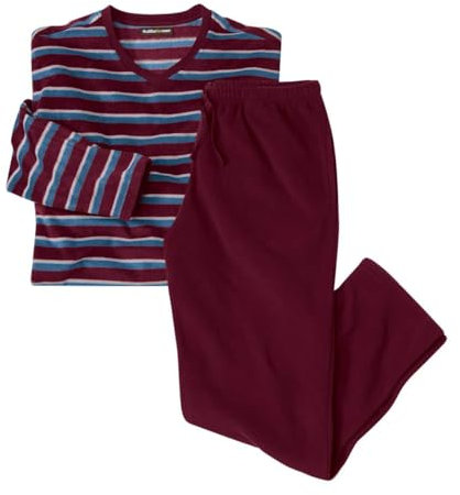 ATLAS FOR MEN - Pigiama in Micropile a Righe - M
