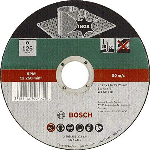 Bosch Home and Garden 2609256321 DIY Trennscheibe Inox 115 mm x 1,6 mm gerade (Packung mit 10)