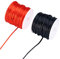 Sparkeads Rouleau de cordon en nylon satiné pour tricot, bricolage, couture, nœuds chinois, collier, bracelet d'amitié, macramé - 20 m x 2 mm - Rouge et noir