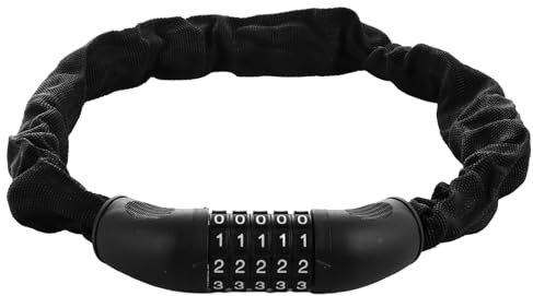 ASelected Fahrradschloss Hohe Sicherheit, Fahrradschloss Zahlenschloss mit 5 stellig Zahlencode, 90 CM Zahlenschloss Fahrrad Gehärtete Stahlkettenglieder für Fahrrad E-bike Roller Scooter