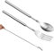 2 tenedores extensibles, tenedores telescópicos, tenedores extraíbles, tenedores largos, de acero inoxidable, para cocinar diariamente, cenas, barbacoas, tostadas, postres (22-64 cm)
