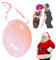UILYNIU 2 Pièces Ventre Gonflable de Père Noël, Faux Ventre pour Adulte avec Sangle Attachée, Ventre de Femme Enceinte pour Déguisements Cosplay de Fête Carnaval Fête à Thème Noël Halloween