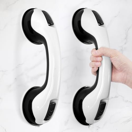 ACWOO 2 pezzi Maniglie Ventosa da Bagno, Antiscivolo Maniglia Doccia Anziani, Portatili Maniglia Ventosa, Rimovibile Maniglioni Bagno per Anziani Disabili Bambini, Corrimano per Il Bagno per Mobilità