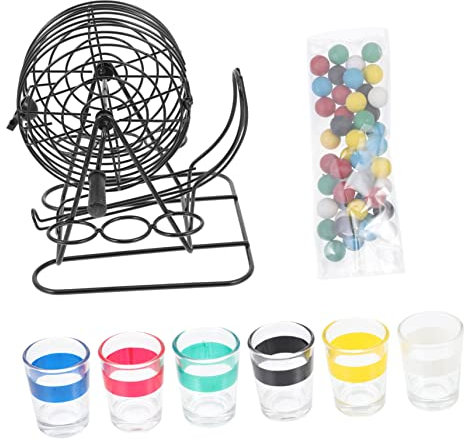 SUPVOX 1 Set Gli occhiali invernali per i premi giocattoli da tavola macchina palline da bingo colorate Bicchiere