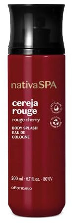 O Boticário Nativa SPA Cereza Rouge 200ml | Bruma Corporal Perfumada Body Spray Vaporizador | Fragrancia para Cuerpo | Vegan