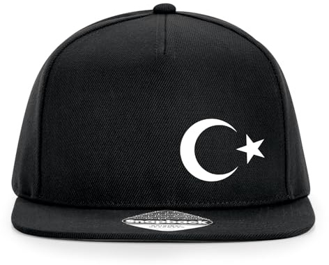 Huuraa Cappy Mütze Türkei Halbmond und Stern Geschenk | Baseballkappe Basecap Kappe Geschenkidee Unisex Baseball Cap
