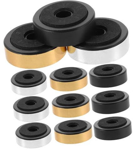 DIYEAH 12 Stück Lautsprecher Isolationsfüße Hochwertige Dämmung für Subwoofer Kunststofffüße mit Exzellentem Schockschutz