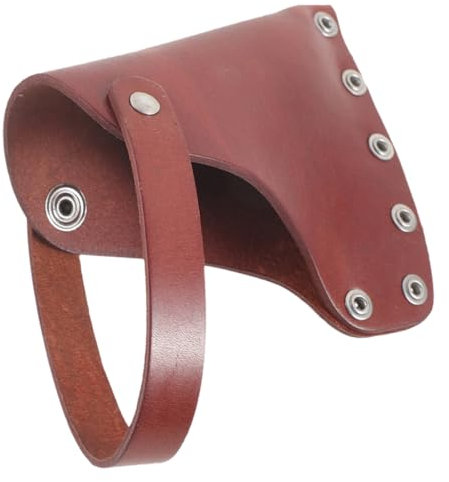 GALPADA Leather Protective Cover for Outdoor Tree Felling Axe Portable Thickened Sheath Suitable for Farm and Garden Use Sturdy Cowhide Material