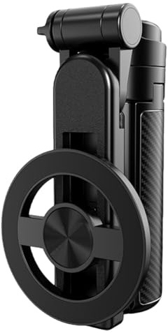 Magnetic Selfie Stick Tripod with Wireless Remote 360 Degree Rotation Compact Phone Tripod for Video Recording