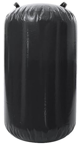Aufblasbare Roller Aufblasbare Roller Gymnastik Zylinder Trainer Sport Fitness Air Matte Atemwege Yoga Workout(Black,100x85cm)